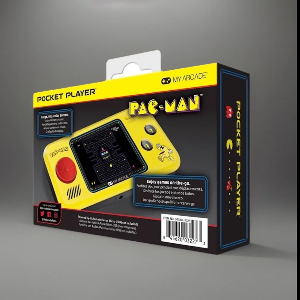 Mr PAC-MAN Pocket Player My Arcade +4 AAA  Games Included PAC PANIC PAC MANIA